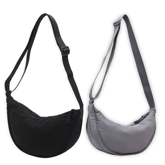 Crossbody Hobo Bag 2 Pcs With Mesh Storage, Men Shoulder Purse Dumpling xD - Picture 1 of 6